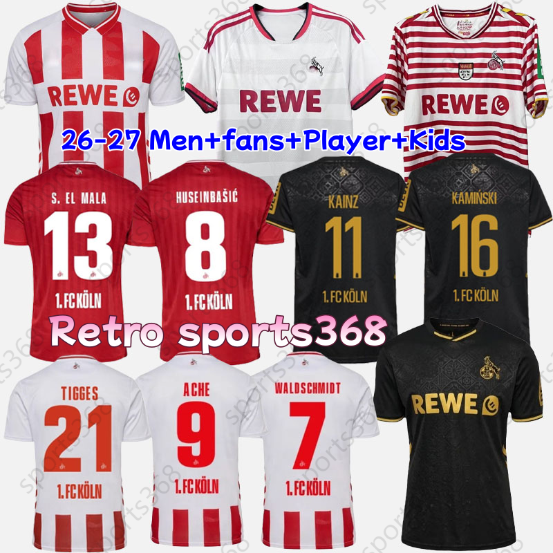 25 26 27 FC Koln Soccer Jerseys S. El MALA JOHANNESSON MARTEL VAN DEN BERG Football Shirt Adult mens Cologne football jerseys special version Cologne Retro Men kids kit