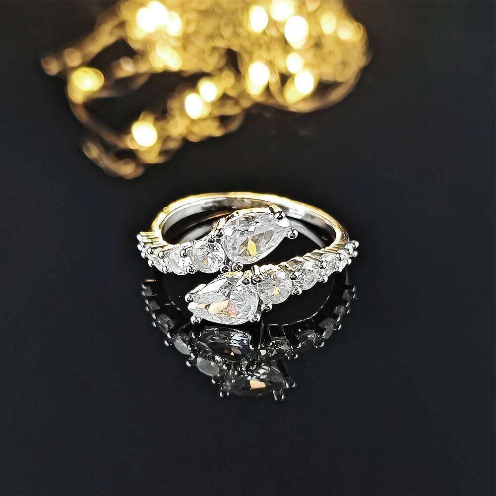 Fashion Jewelry Snake Shaped Zircon Open Ring Affordable Luxury Versatile Feminine Index Finger Ring High End Accessories