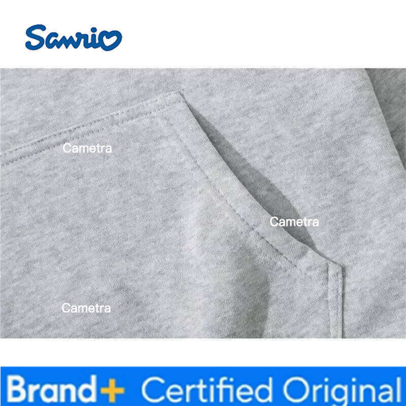 Sanrio Miniso Hello Kitty Men's College Loose Sweater Cute Cartoon Cat Women's Hooded Hoodie Fashionable Couple Trendy Top H2601121