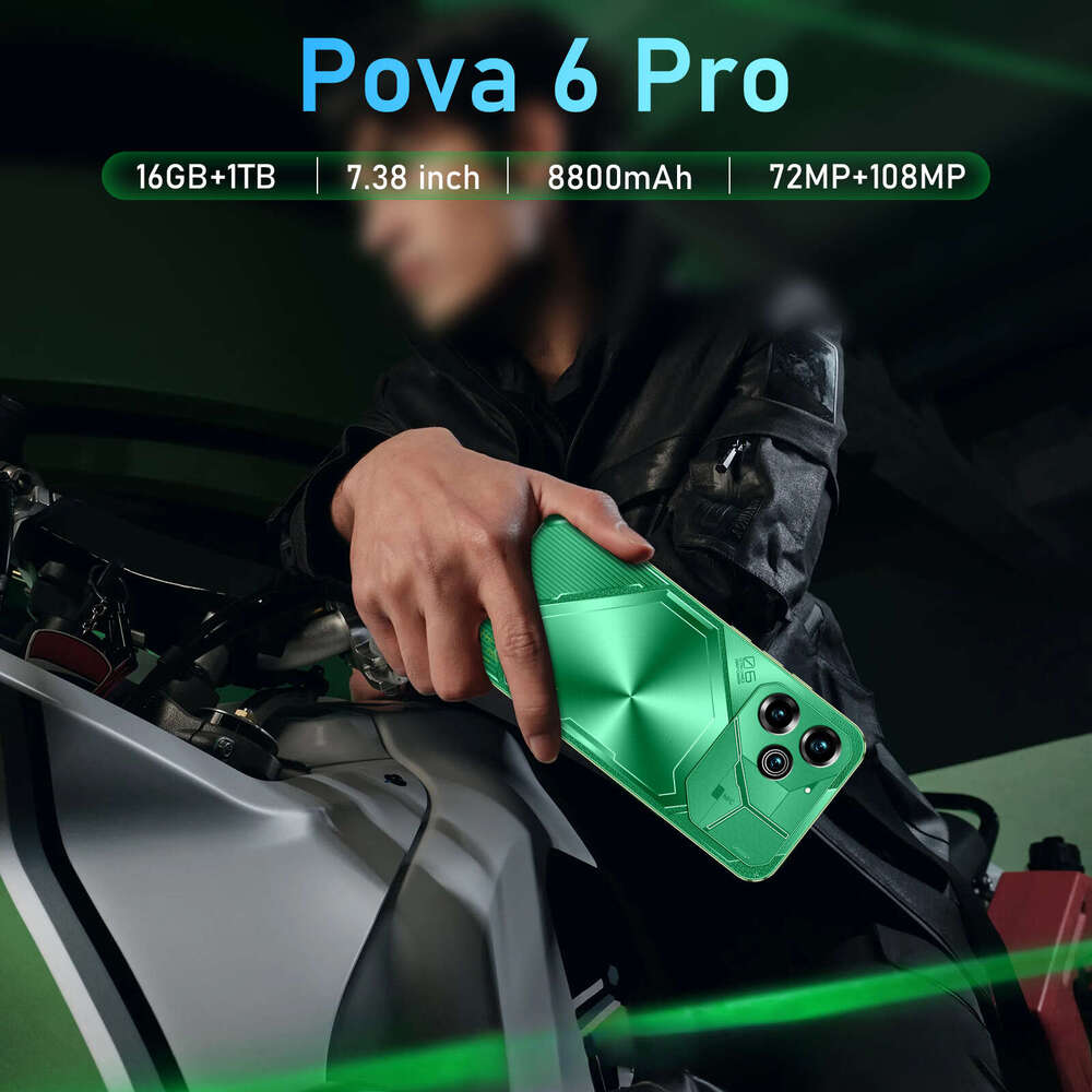 Famous brand cross-border explosive product exclusively for Pova6 Pro Android smartphone 16+1T source factory direct sales (explosive product)CKS