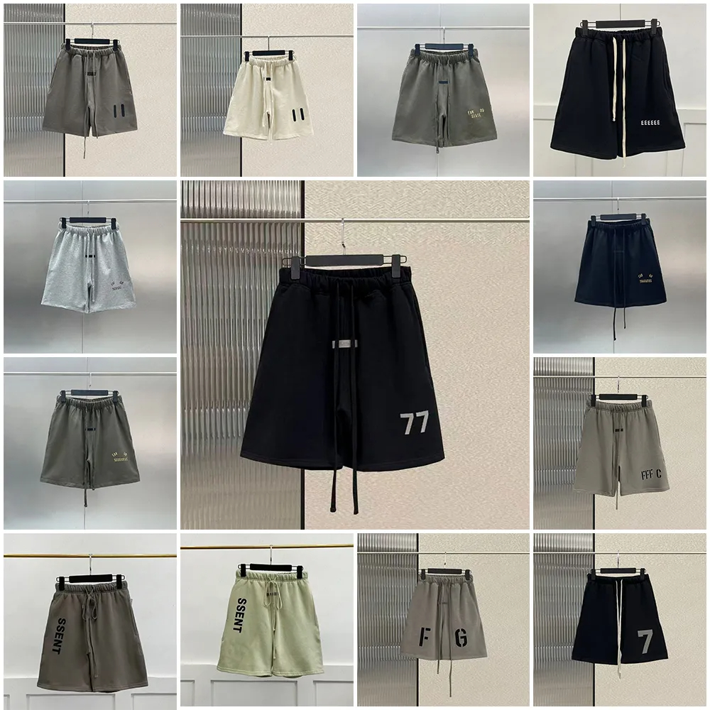 ESS shorts essential shorts Mens ESS Unisex Shorts Apparel Cotton Sports Fashion essentials shorts new Designer Street Style Tide Knee Length US S-XL