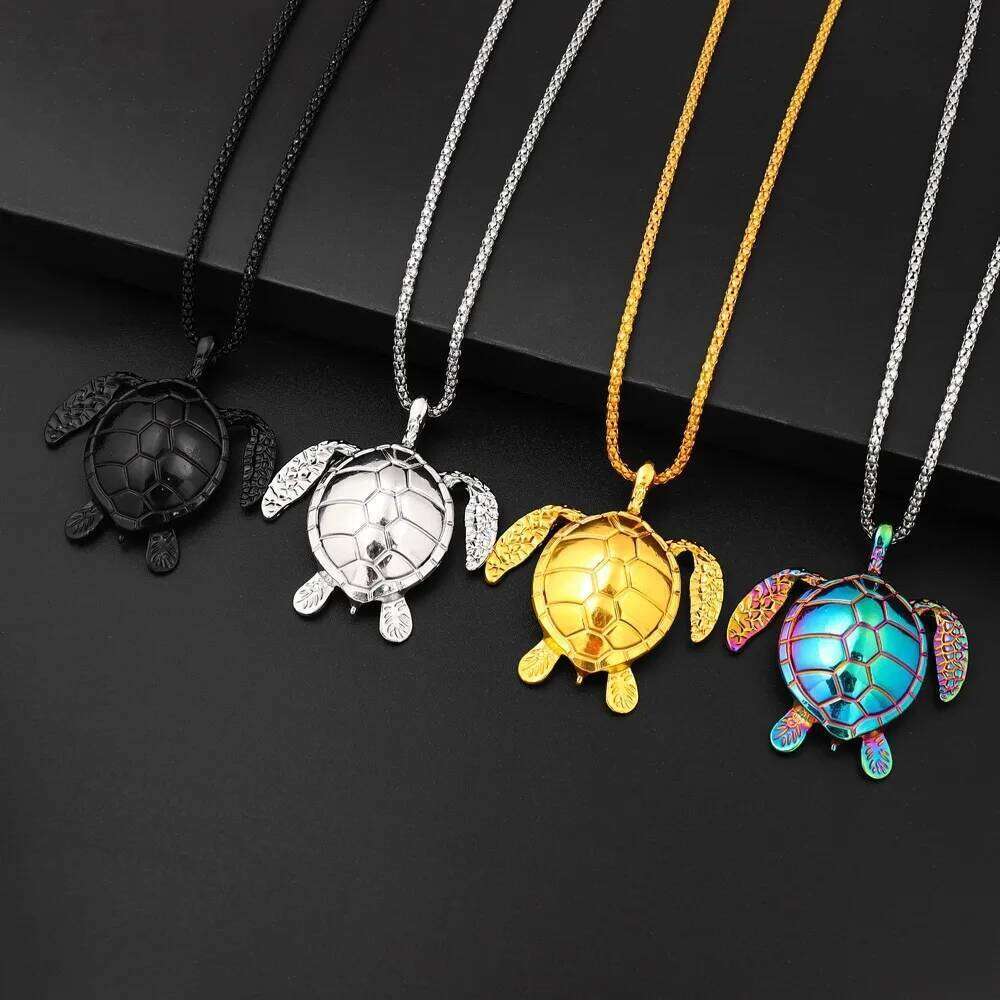 Hot Sale Cross-border Supply Alloy Trendy Turtle Necklace Couple beach summer decoration H260112