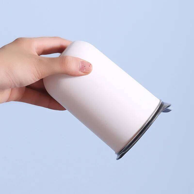 Stainless Steel Cup 300ML with Lid Simple Insulated Coffee Thermal Bottle Heat-resistant Thermos Mug Drinkware