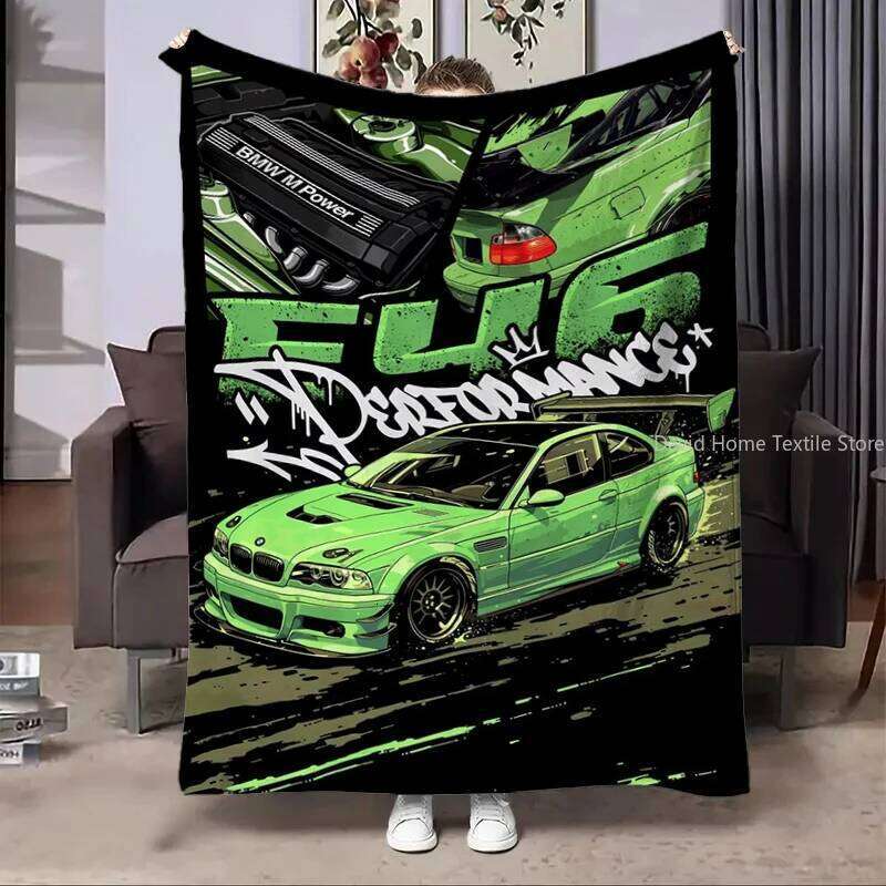 Miata Supra E36 Luxury Super Car Flannel Home Sofa Lunch Break Blankets Children Student Blanket Nap Cover Kids Gift XJ260112