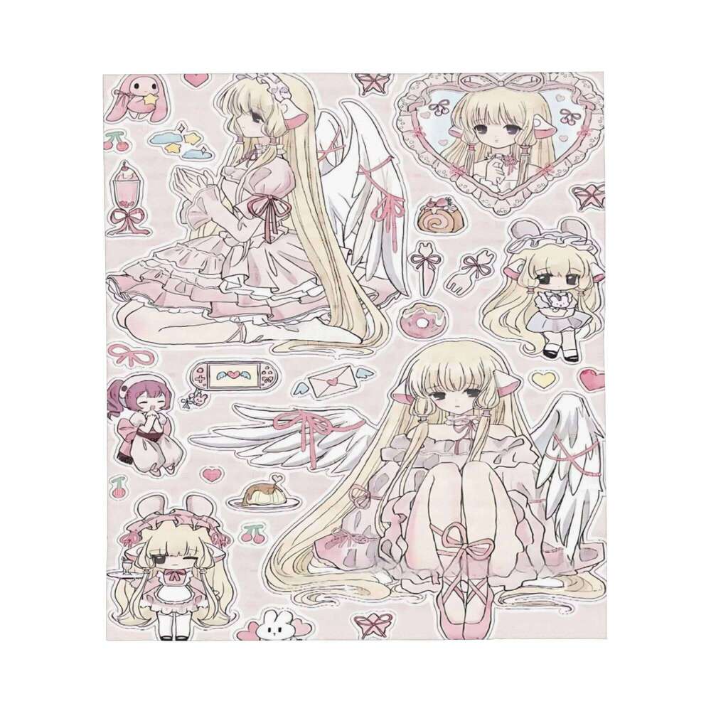 Chobits Anime flannel blanket for Home Travel For Winter Throw Christmas Blanket XJ260112