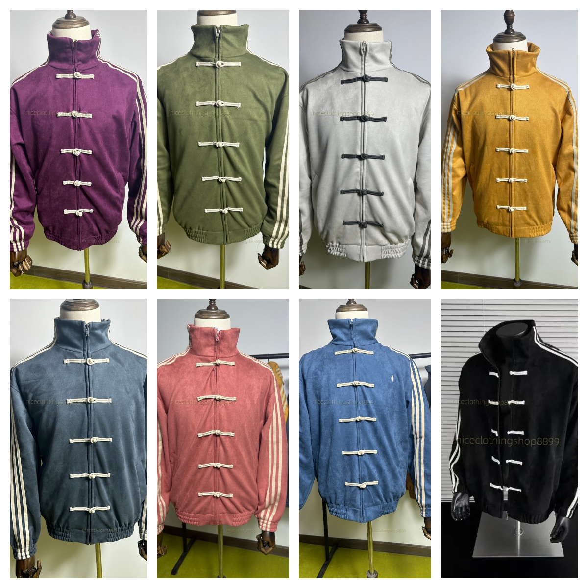 10A Men Jacket Chinese New Year jacket 2026 Ctt jacket Cny Jacket fashionable Snake Tang Jacket standup collar button jacket classic loose suit jacket for women