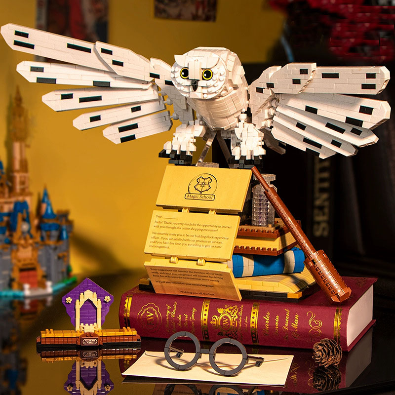 1830 PCS Owl Building Blocks Large-Scale High-Difficulty Assembly Toy for Adults & Boys birthday gift