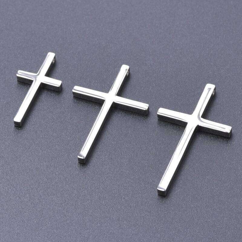 Personality Crosses Necklace 45-60cm Chain On The Neck Stainless Steel Necklaces For Men Women Accessories Fashion Jewelry H260112
