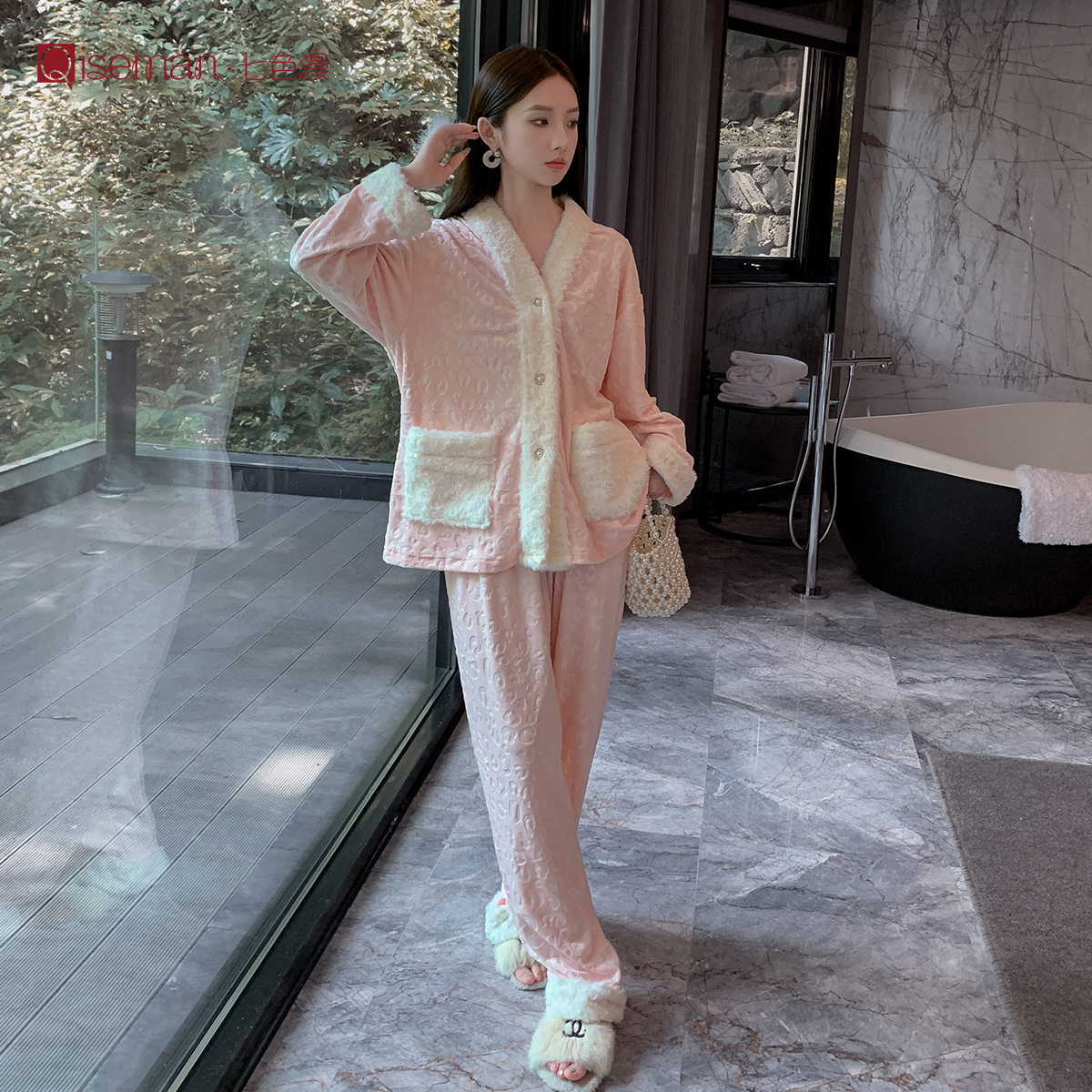 B1323-Trendsetting Garment Set by Designers: Luxe Texture Appeal | Model #B1046