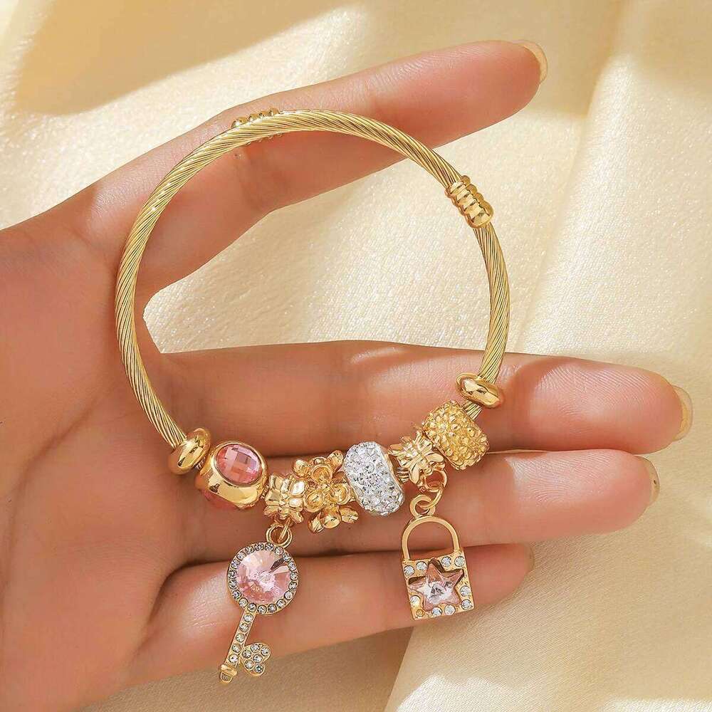 1PC Women's Fashion Pan Family Multi Element Beaded Bracelet Jewelry Accessories Suitable for Date, Party, Festival Gifts