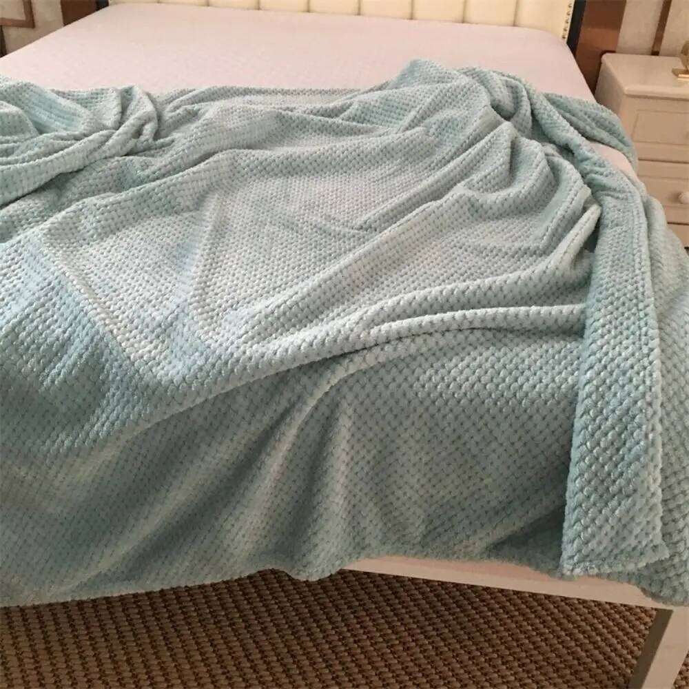 New Double Sided Blanket Warm Skin-Friendly Conditioning Quilt Ultra Soft Breathable Plush Striped Blankets XJ260112