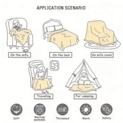 Large White Rectangular Blanket with Light Pink Square Patterns Soft Cozy Throw Perfect Bed Sofa Home Decor Gift for Couples XJ260112