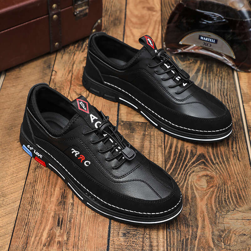 Free shipping Plus Size New Korean Style Daily Commuting Leather Fashion Business Casual Men's hot seller Shoes Four Seasons Breathable Versatile