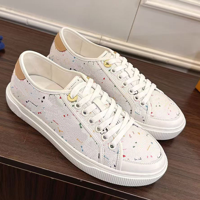 Designer Womens Sneakers Luxury Brand Lady Casual Shoes Cowhide Leather Upper Anti Slip Rubber Sole Fashionable Lace Up Womens Canvas Shoes Top Quality