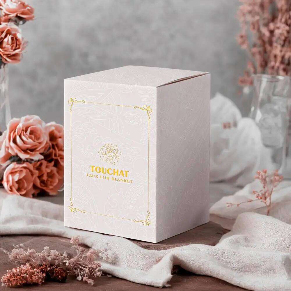 Thick 1000GSM Faux Fur Blanket, Cozy & Warm for Couch, Bed, Sofa, Reversible Mink Style 50x60, Grey XJ260112