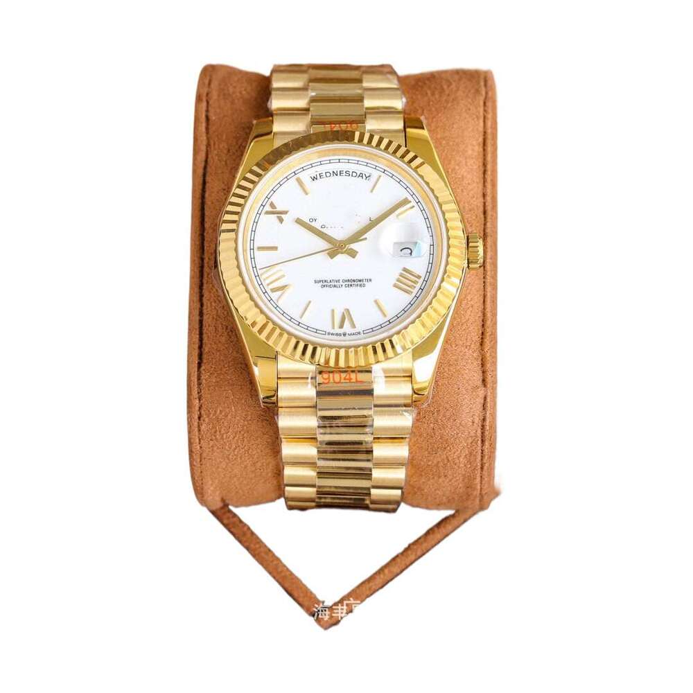 R O LEX Men's automatic mechanical watch, 40mm stainless steel bracelet, luxury business watch, luminous hands, water resistant, with date displa