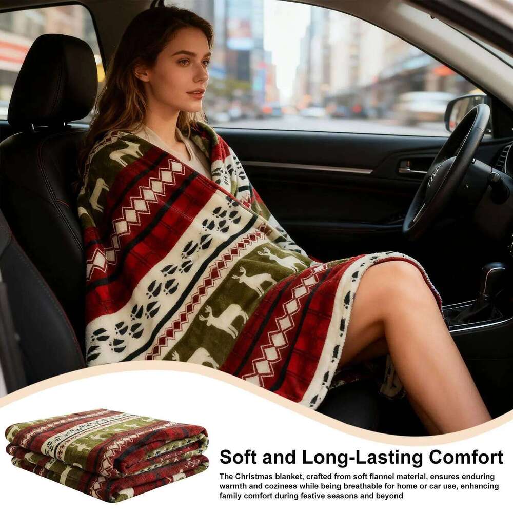 Blankets and Throws Soft Fleece Warm Home Decor Winter Flannel Blanket Christmas Decorations for Women Wife Sofa Bed XJ260112