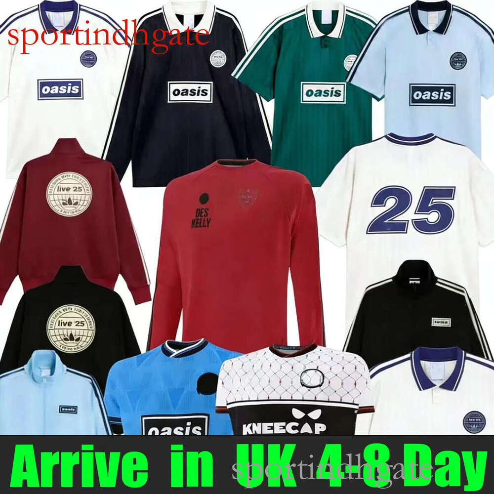 2025 2026Oasis Tour Jacquard Jersey soccer maillot de foot football black Oasis Live Bohemians 25 26 135th Anniversary Football Shirts Fontaines OasisS jacket 2027