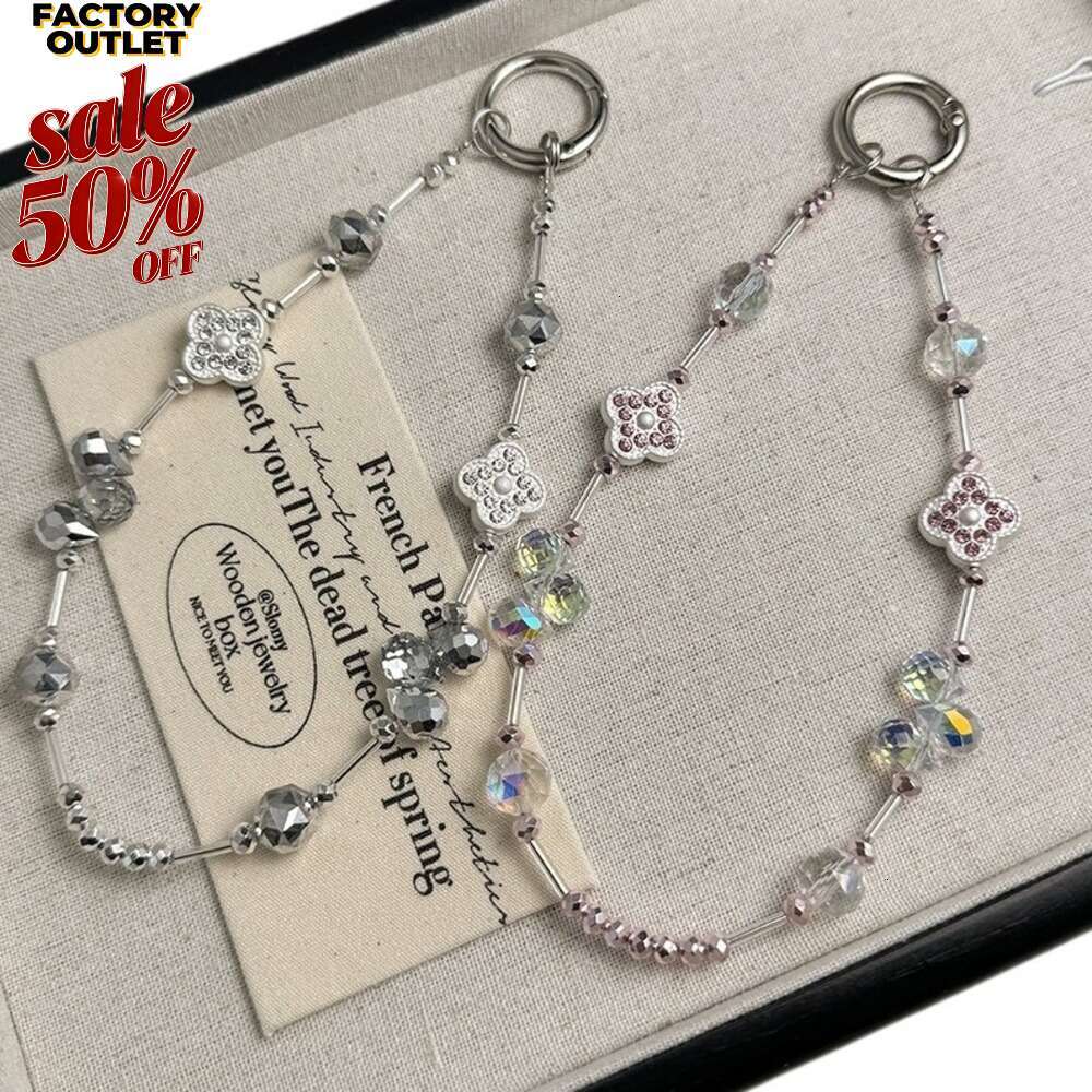 Women's Keychain Ornament Hanging Chain Metal Keyring Key Wallet Hot Sale New Accessories Pearl Bow Pendant Jewelry Earphone Case White Free Ship