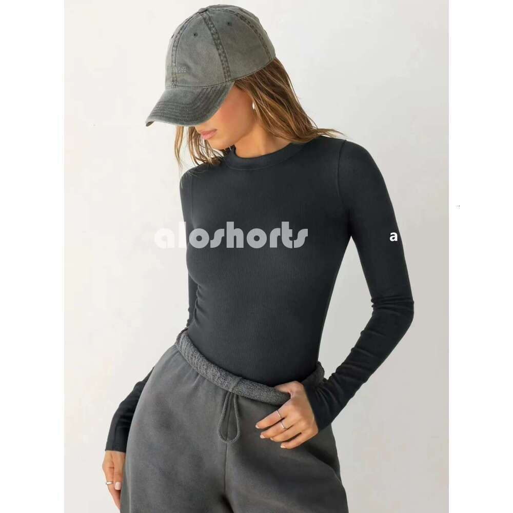 New Women Yoga Shirt Long Sleeves Alonessities sweat set Backless Gym Tight Top Shaping Waist Fitness Outfit Shirts Sportswear Lady Alonessities women set clothes