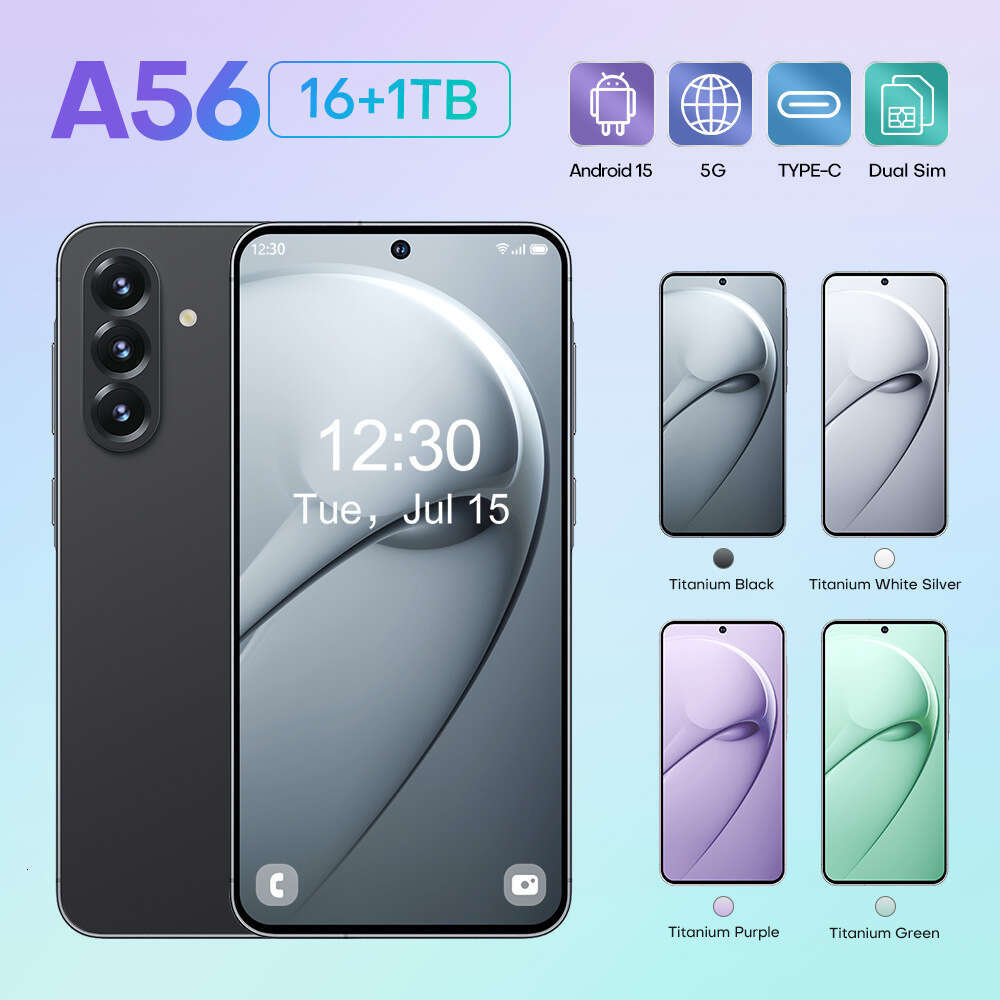 Famous brand's new A56 cross-border Android 7.3-inch high-definition large screen smart 5G phone 16+1T source manufacturer CKS