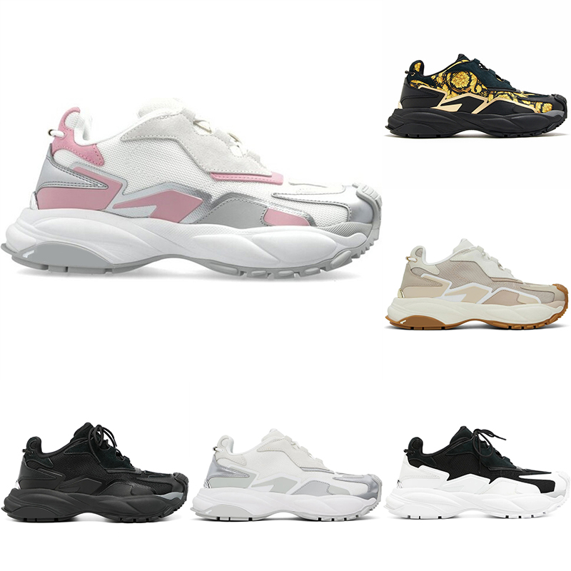 With Box Mercury M_VS_04 Printed Running Shoes Mens Womens Leather Sneakers Fashion Life Casual Dad Shoe Hard Court Trainers Black White Walking Sports Shoes Outdoor