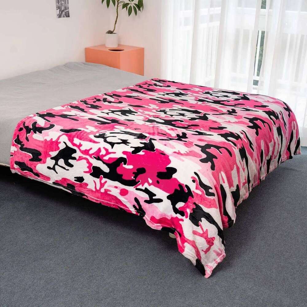 Camouflage Printed Sofa Bed Travel Camping Living Room Office Conditioning Blanket for All Seasons Gifts XJ260112