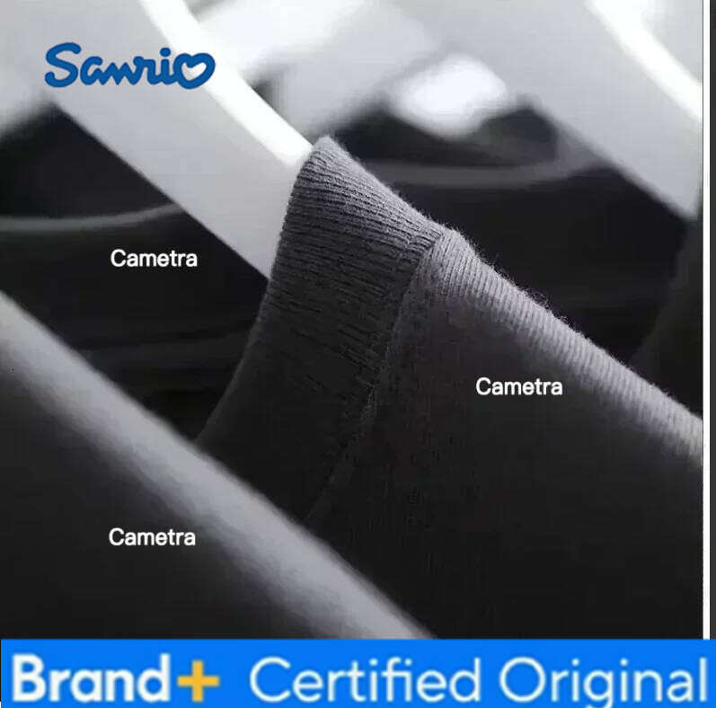 Sanrio Miniso Hello Kitty Cartoon Printed Summer Short Sleeve Cotton T-shirt Loose Casual Versatile Hot-selling H260112