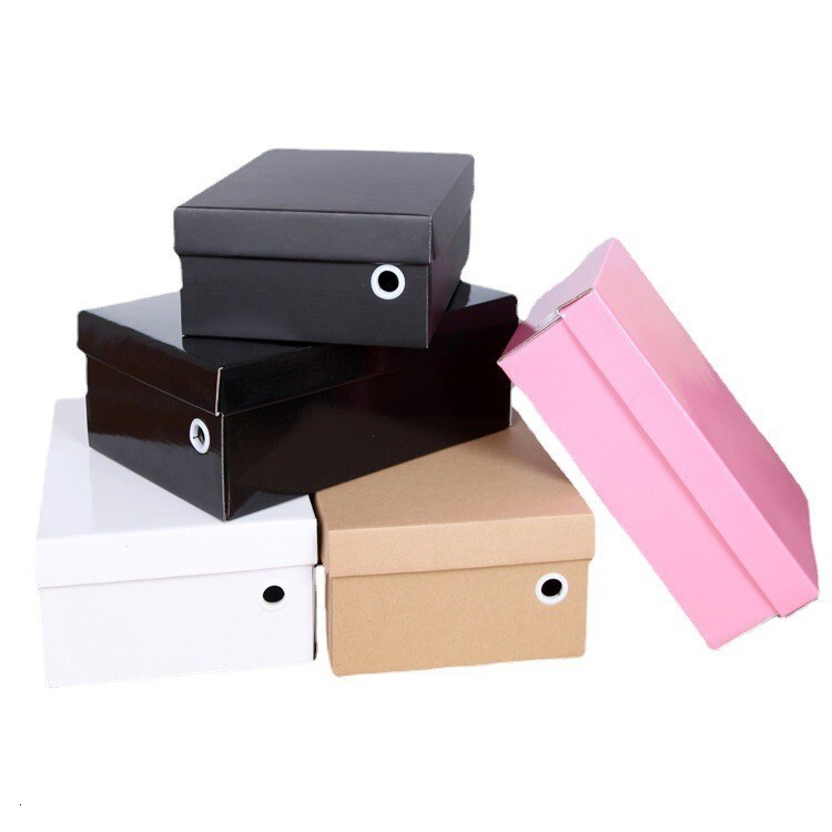Shoe Box for Martin Boots and Sneakers Cotton Shoes Unisex Shoe Storage Box Kraft Paper Shoe Packaging Box