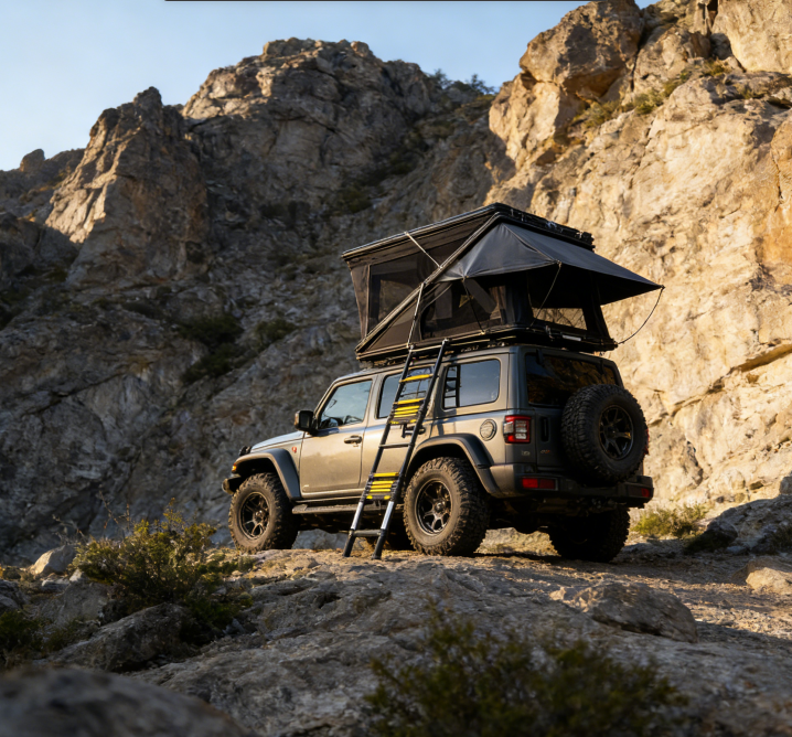 Expedition Fiberglass Truck Bed Camper Van Outdoor Motorhomes RV Caravan for Camping Manufactured Truck Camper Van