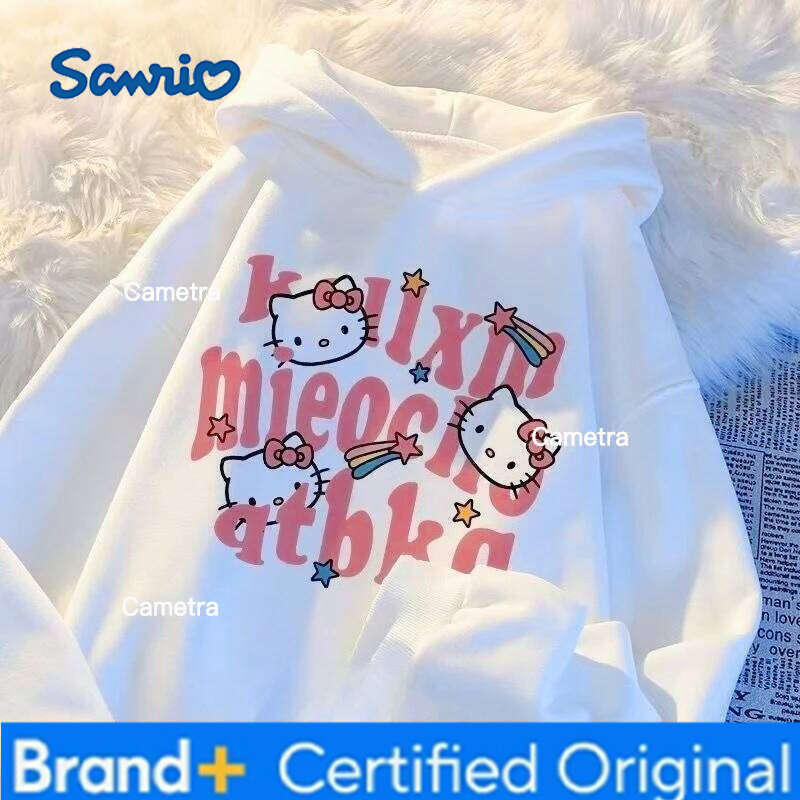 Sanrio Personalized Stitch Autumn/Winter Small Medium Large Men's and Women's Hooded Hoodie Thick Coat Trendy Children H260112
