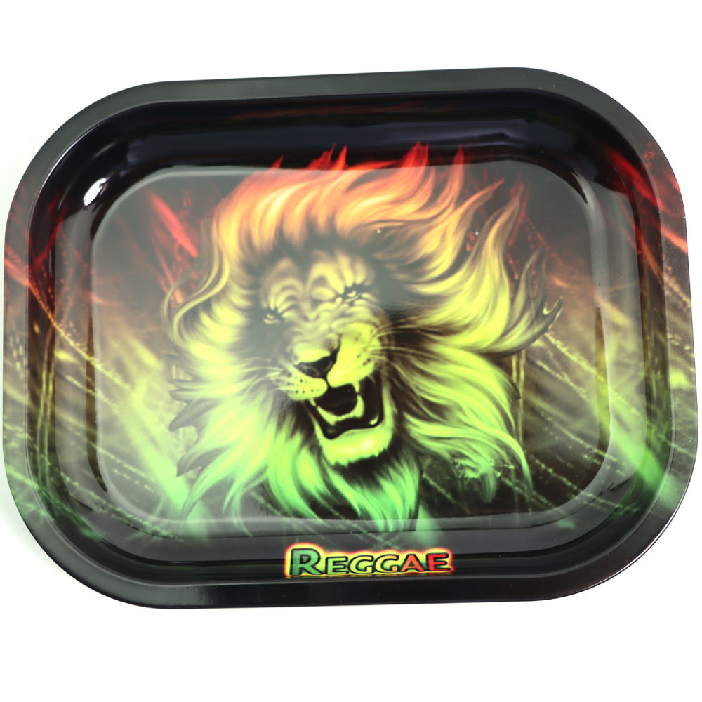 180*140mm 35 Styles Backwoods Cartoon Rolling Tray With lid Metal Cigarette Smoking Small Trays Dry Herb Tobacco Plate Case Storage Mini Machine Tool 