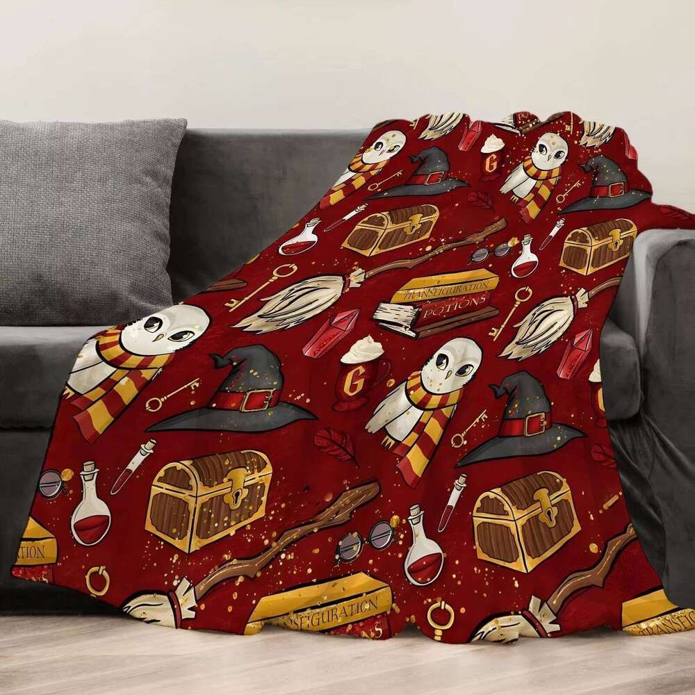 Super Soft Flannel Throw - Machine Washable for Bed Sofa Office Travel, Cozy Nap Blanket & Perfect Home Gift XJ260112