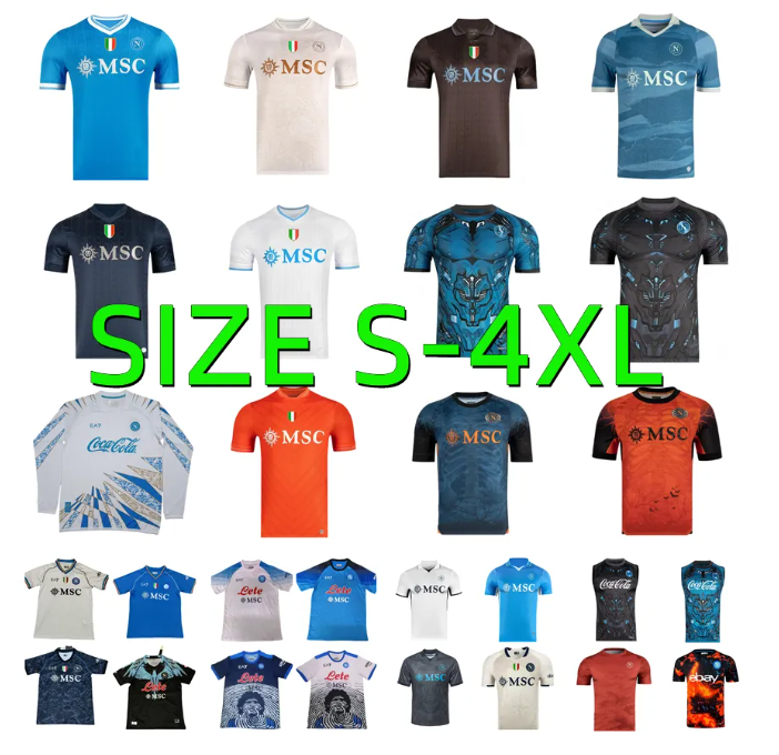 21 22 23 24 25 NAPOLI soccer jerseys Maglia Naples 2024 2025 BUONGIORNO NERES LUKAKU KVARATSKHELIA FOOTBALL SHIRT Retro Maradona Maillots de foot Player version