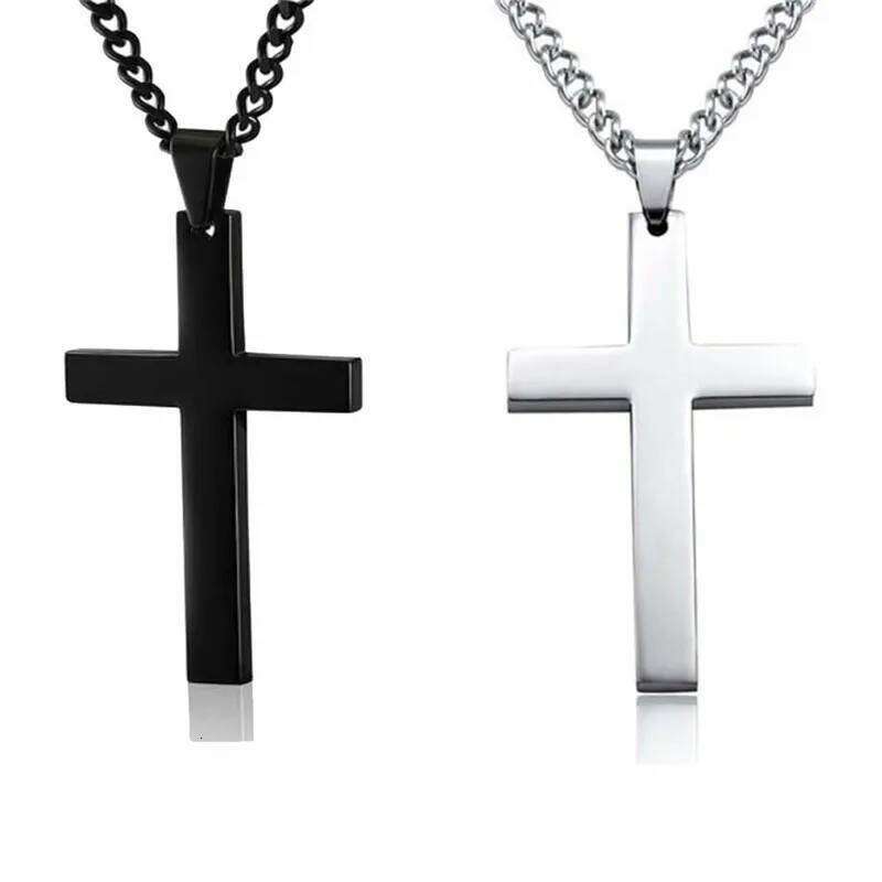 New Religion Christian Simple Necklace for Women Men Virgin Mary Jesus Cross Pendant Chains Fashion Jewelry H260112