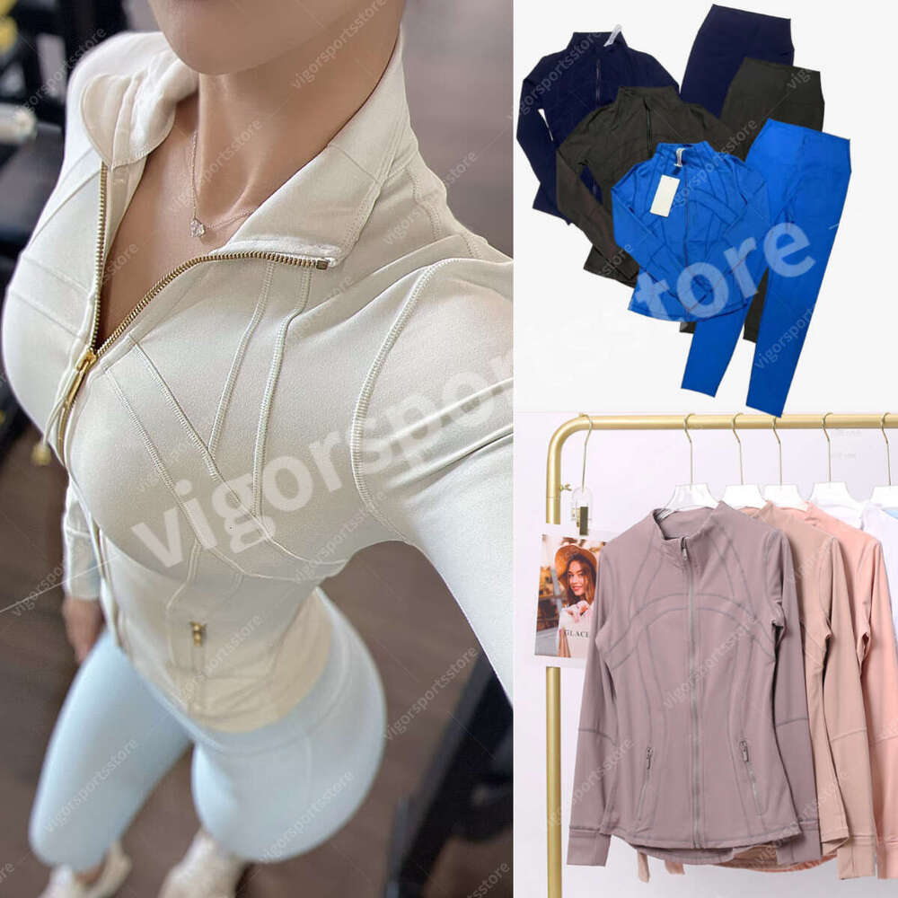 Yoga Jacket women workout sport Coat Fitness Jacket Sports Quick Dry Activewear Top Solid Zip Up Sweatshirt Sportwear leggings Hot Sell Yoga clothes