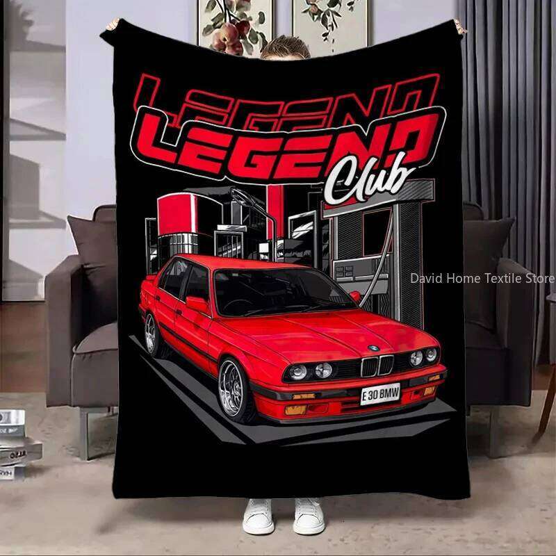 Miata Supra E36 Luxury Super Car Flannel Home Sofa Lunch Break Blankets Children Student Blanket Nap Cover Kids Gift XJ260112