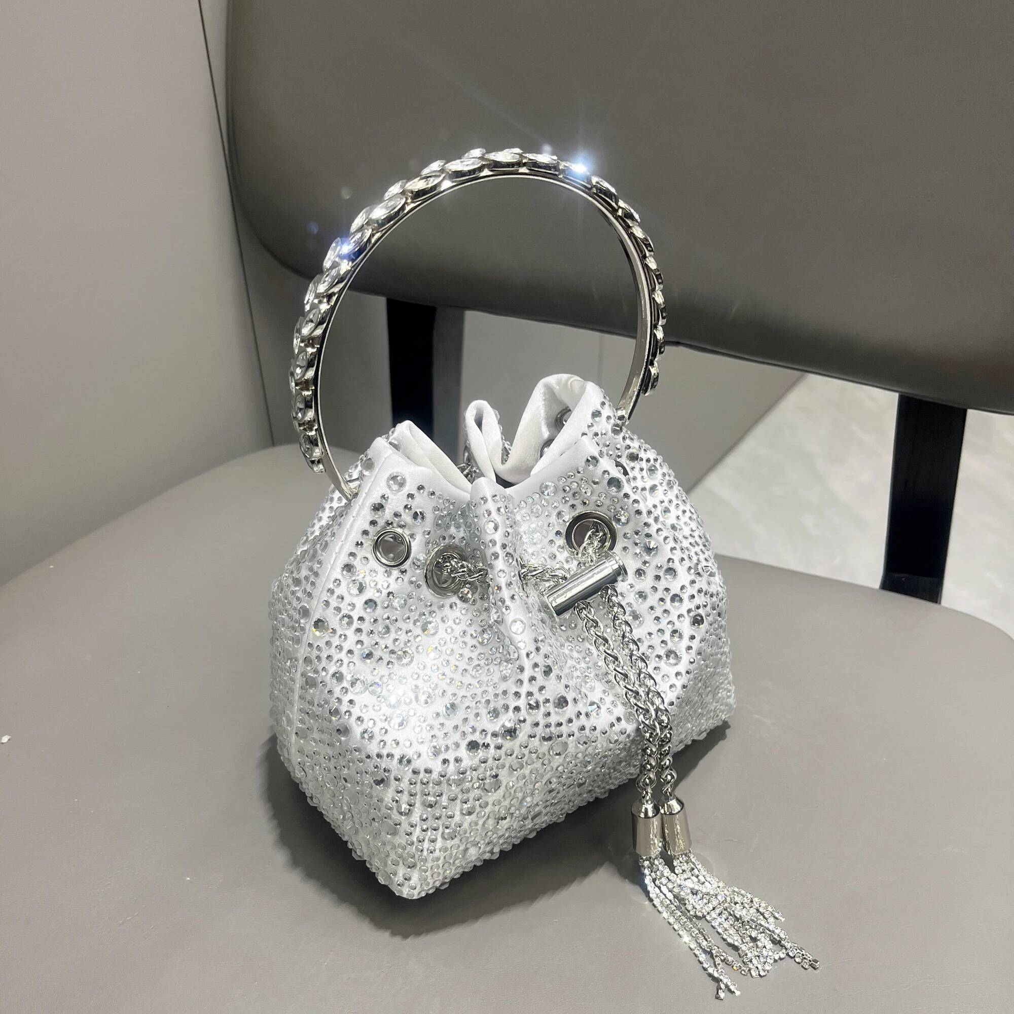 Bestseller Rhinestones Evening clutch Bag Purses and handbag luxury Designer shoulder Shiny Crystal Clutch purse bucket bag ddmybear