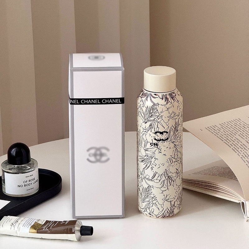 Retro Plant Pattern Thermos Cup 316 Stainless Steel Water Cup 500ml Large Capacity Thermos Cup