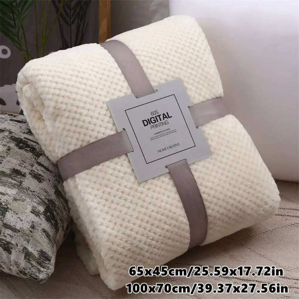 New Double Sided Blanket Warm Skin-Friendly Conditioning Quilt Ultra Soft Breathable Plush Striped Blankets XJ260112