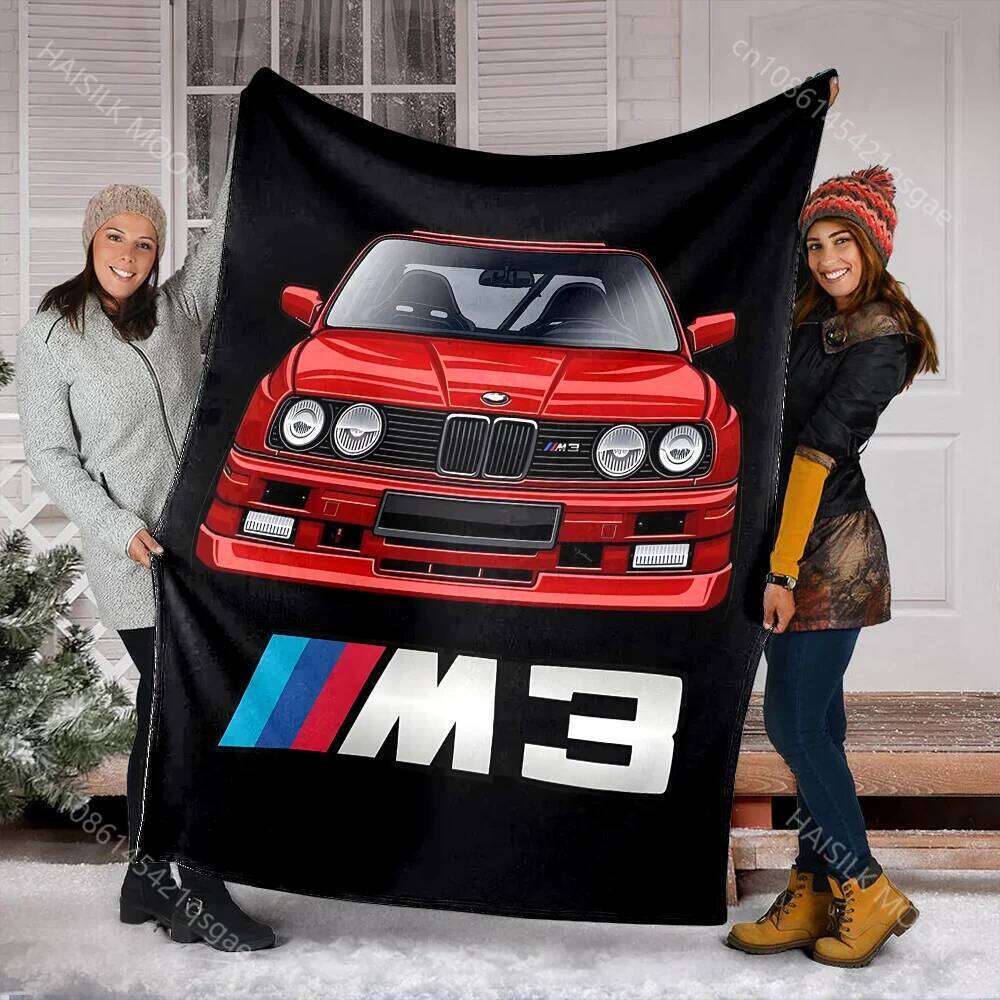 Classic Car Printed E30 Warm Soft and Comfortable Home Blanket for Office Sofa Travel Camping RV Holiday Gifts XJ260112