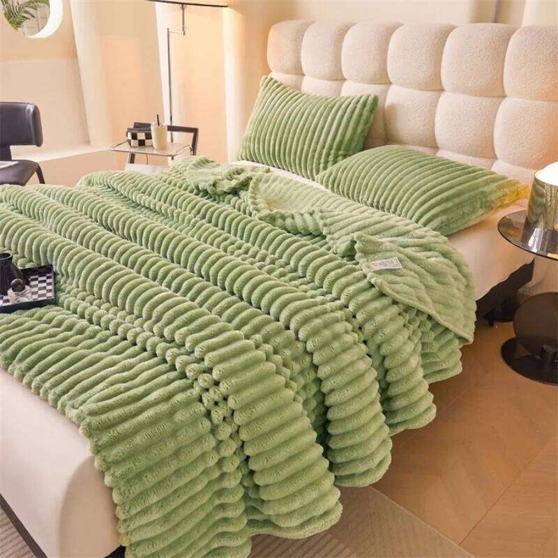 2025 new solid color winter milk coral fleece air conditioner blanket nap sofa blanket, no XJ260112