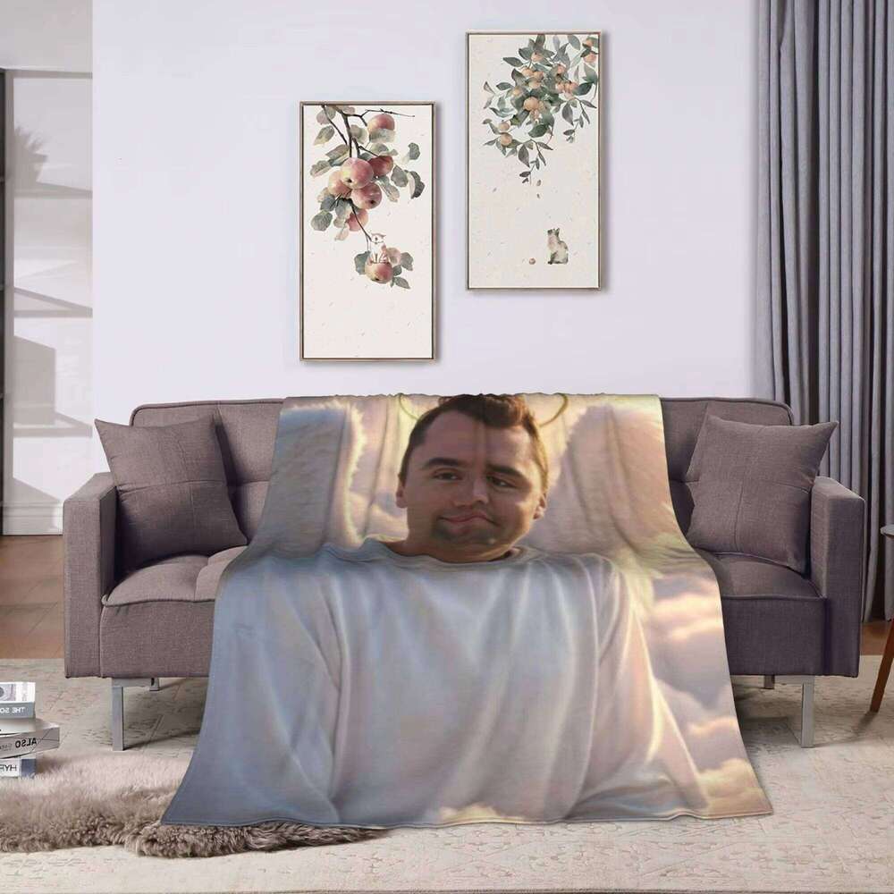 Students Travel Charlie Kirk Angelic Advocate Flannel Blanket Warm Throw For Bedroom Airplane Novelty Bedspread XJ260112