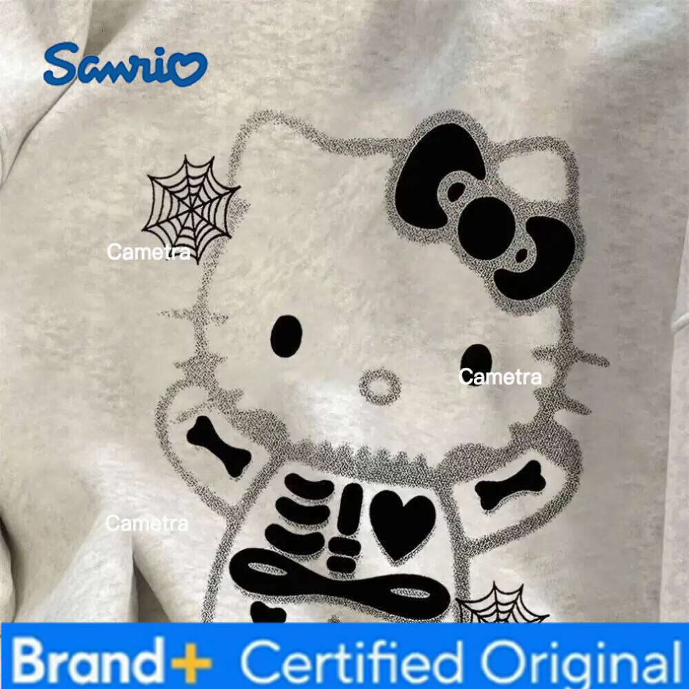 Sanrio Hot Hello Kitty Girls' American Loose and Lazy Style Hoodie for Women's Stylish Autumn/winter High Quality Jacket H260112