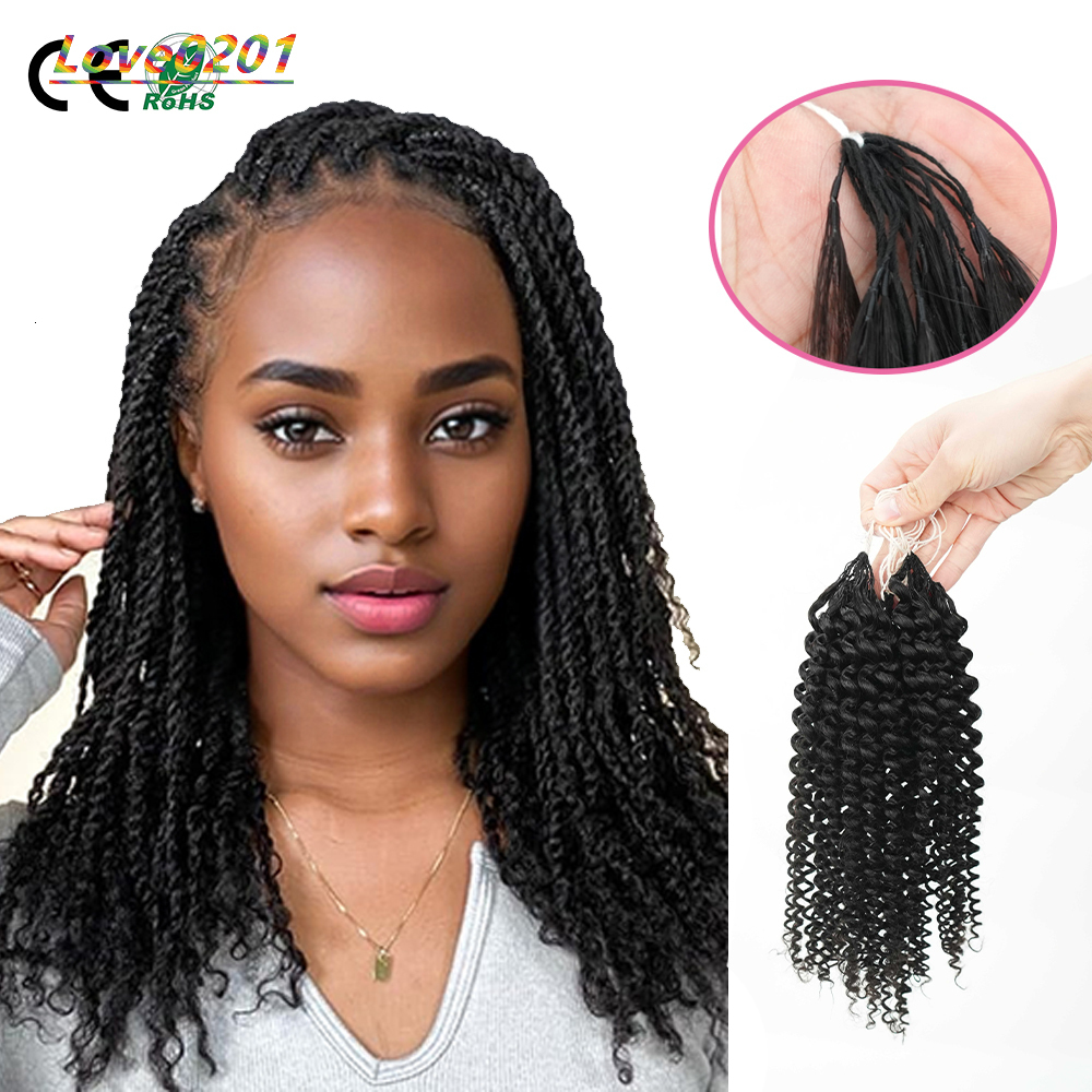 Pre-separated Cheap Feathers Crochet Passion Twist Remy Human Hair