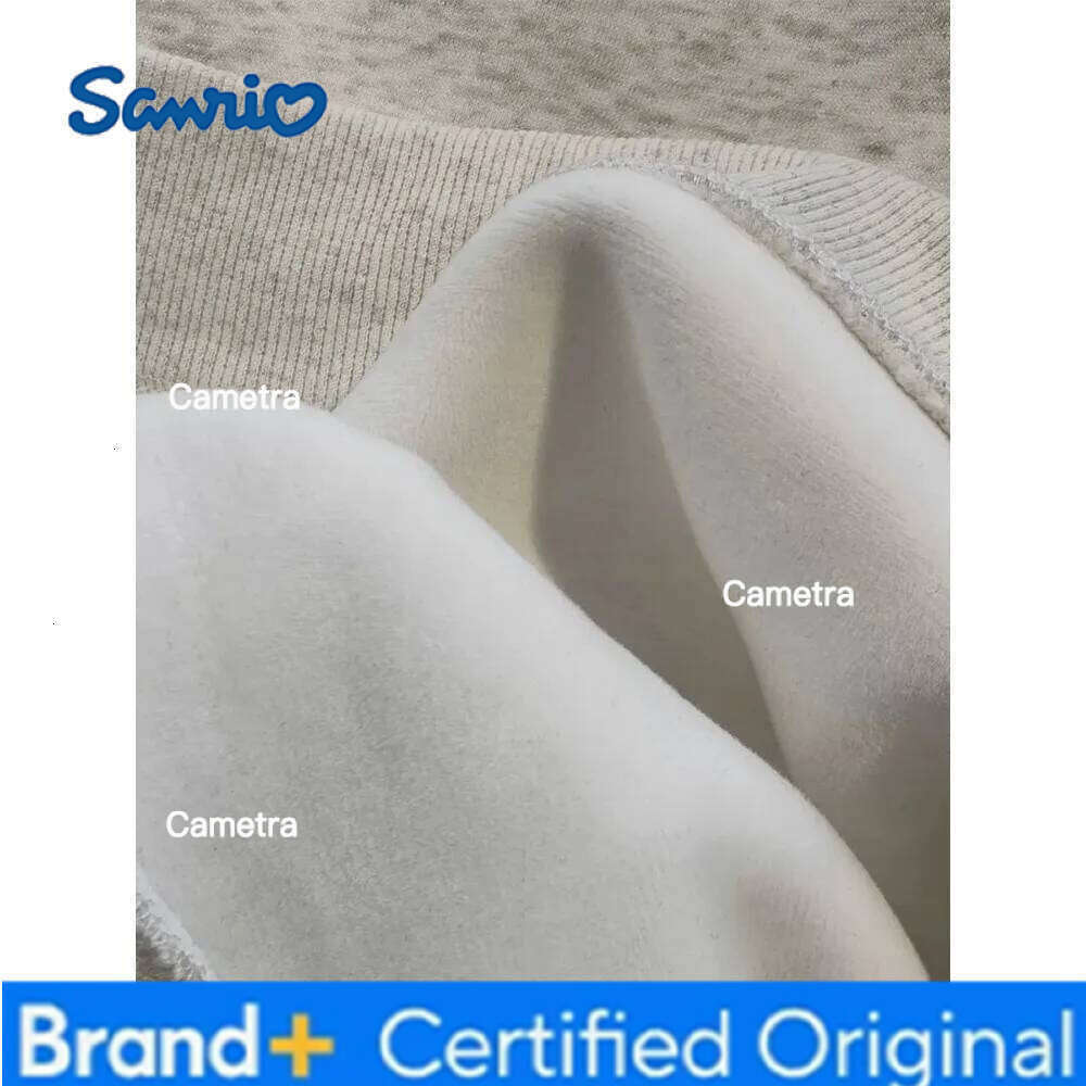 Sanrio MINISO Autumn Cartoon Hello Kitty Print Long-sleeved Hooded New Loose Fashion Tops Winter Clothes Women Warm and Soft H260112