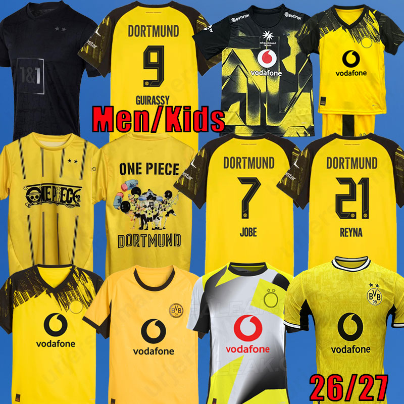 26 27 HALLER soccer jersey special all black JOBE dortmunds trikot BVBs GUIRASSY 2026 SABITZER football shirt ADEYEMI BRANDT men kids Kits Borussias trikots