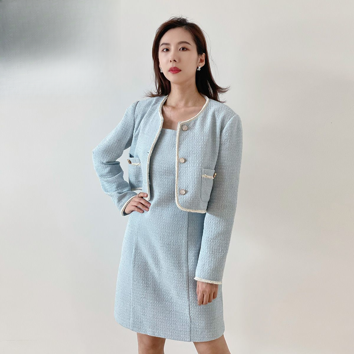 designer for women Fashionable dress with waist cinching and slimming effect washed mid length skirt ddmythur