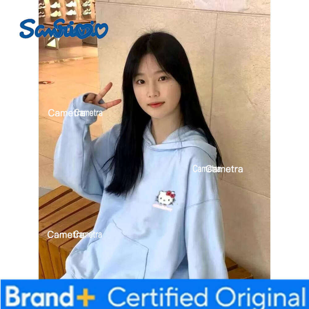 Sanrio Kawaii Cute Girl Streetwear Women Fun Graffiti Cartoon Hello Kitty Sweatshirt Y2k Clothes Aesthetic Top Oversized Hoodie H26011211