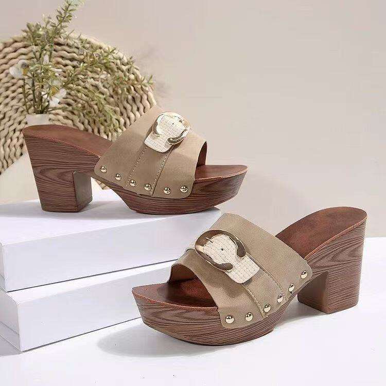 High Heels Summer Platform Sandals Slides Women Designers Outdoor Walking Ladies Shoes dh1263469